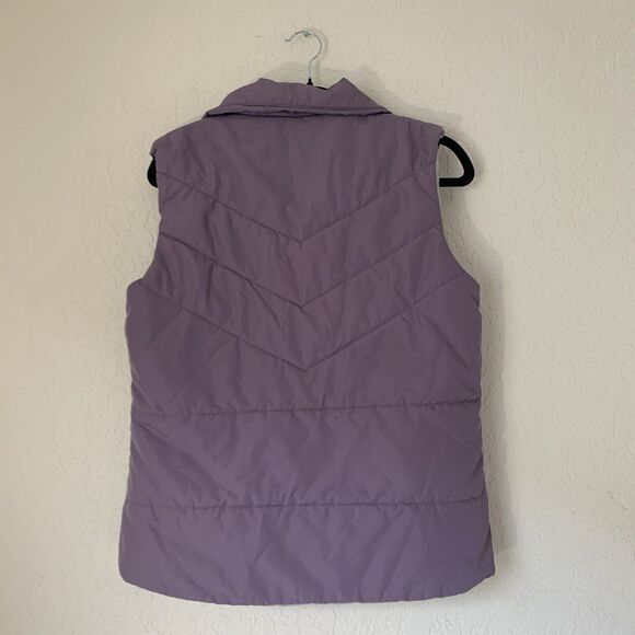 Vintage Columbia Puffer Vest Women S Purple Quilted Zip Activewear Gorpcore Warm - Picture 2 of 11